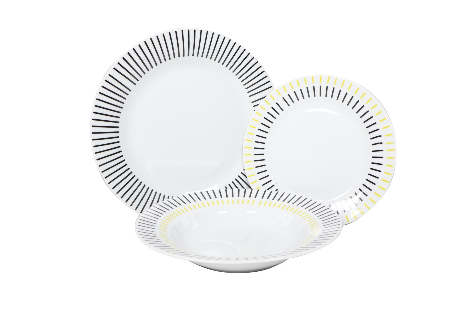 Sigma Porcelanski servis Crtice ZNT-1105, 18 komada