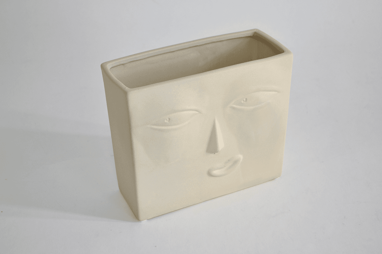 Sigma Keramička vaza TC-JU-217, 17 cm, Bela