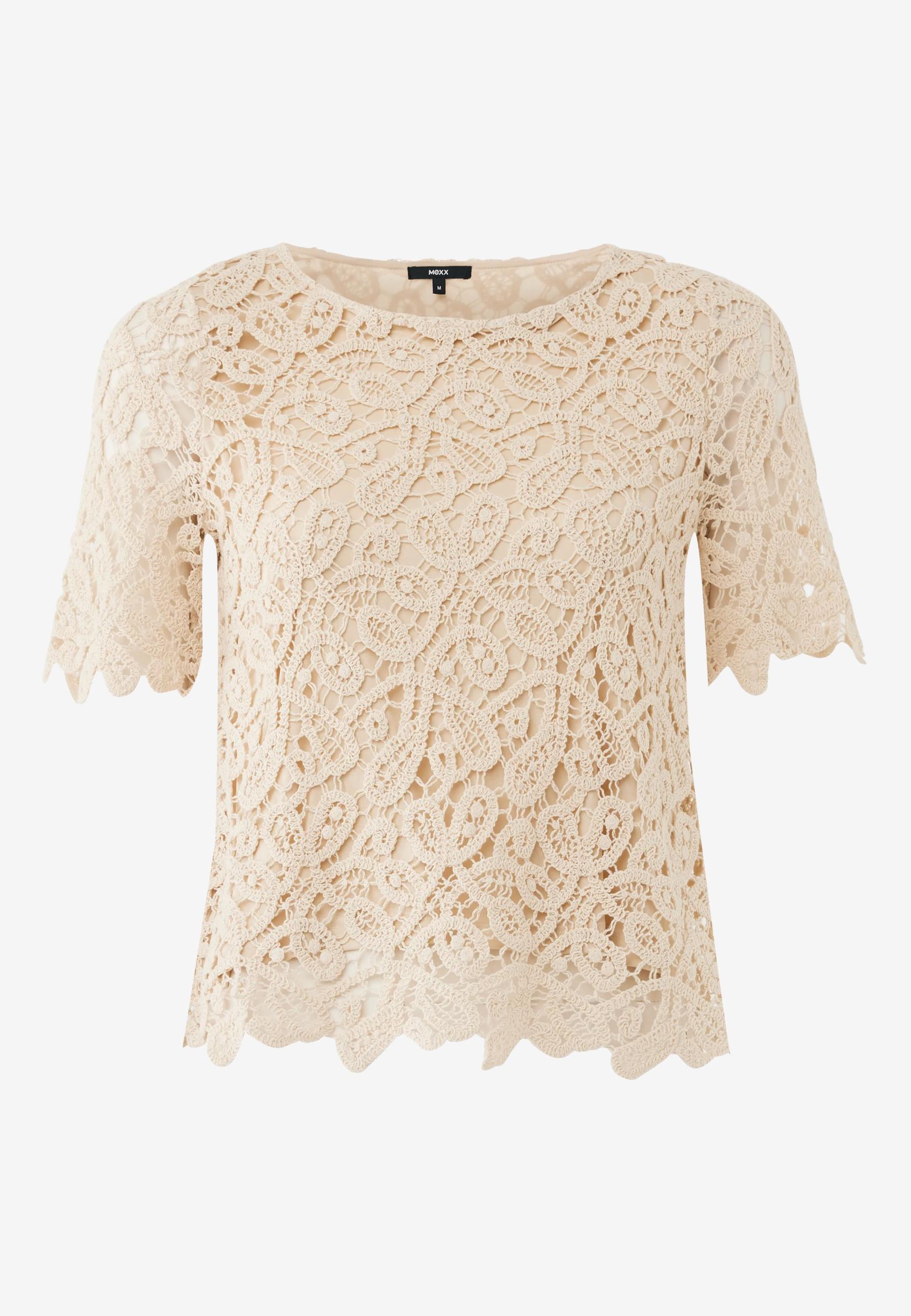 Mexx Ženska bluza MF006102461W, Okrugli izrez, Bež