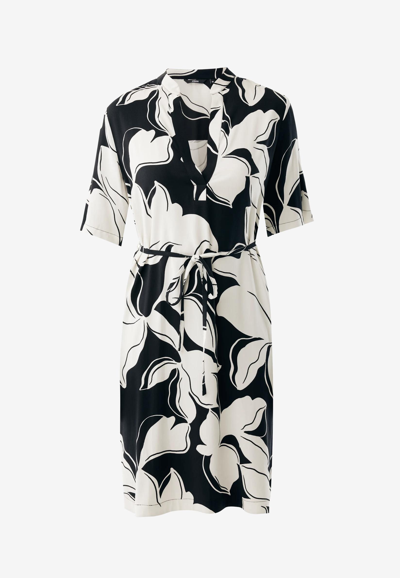 Mexx Ženska haljina MF006300161W, Regular, Belo-crna