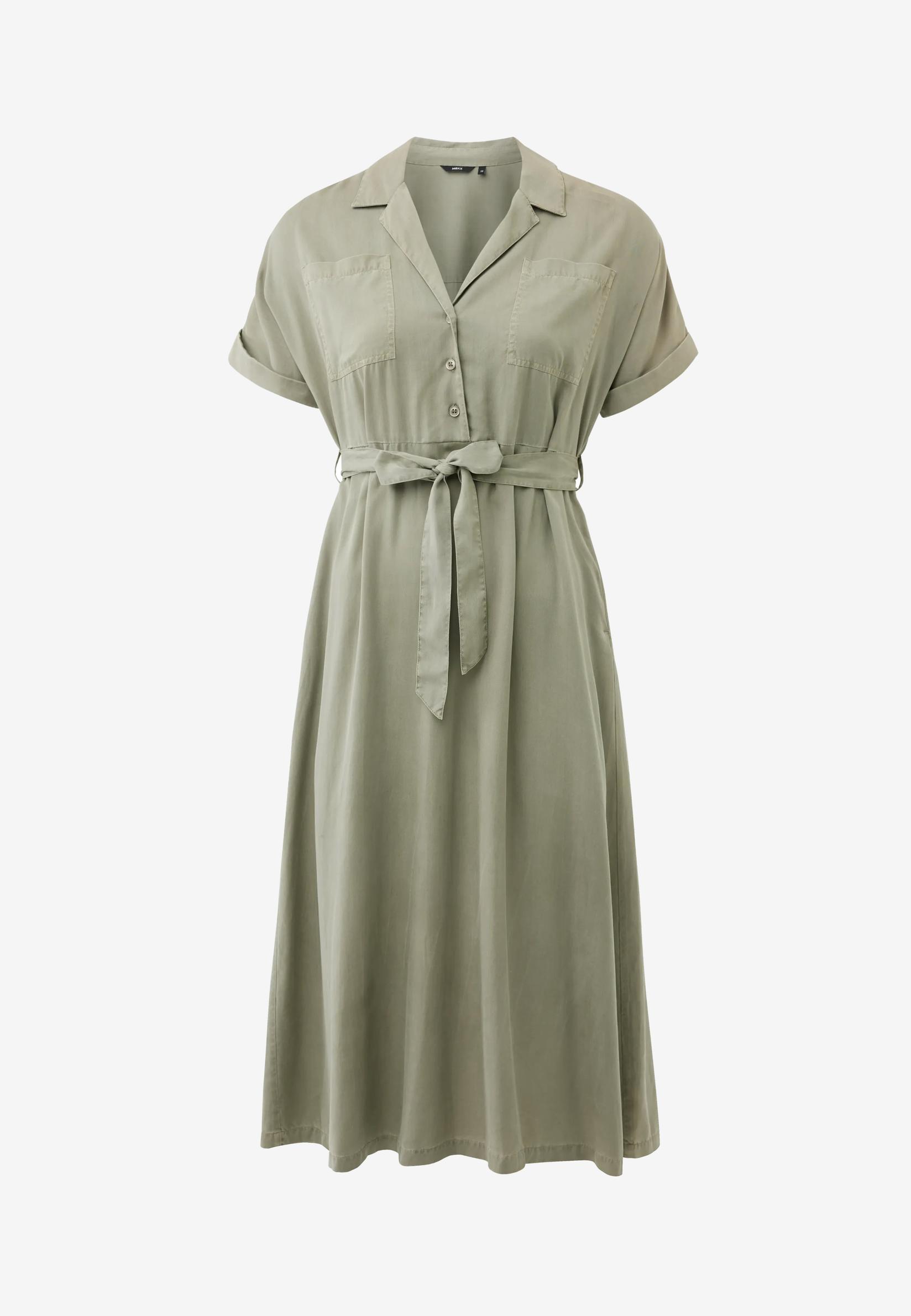 Mexx Ženska haljina MF006301461W, Midi, Maslinasta