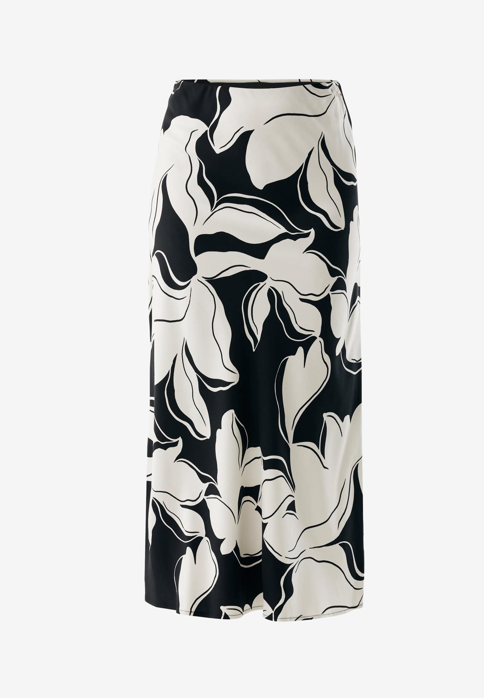 Mexx Ženska suknja MF007401361W, Midi, Belo-crna