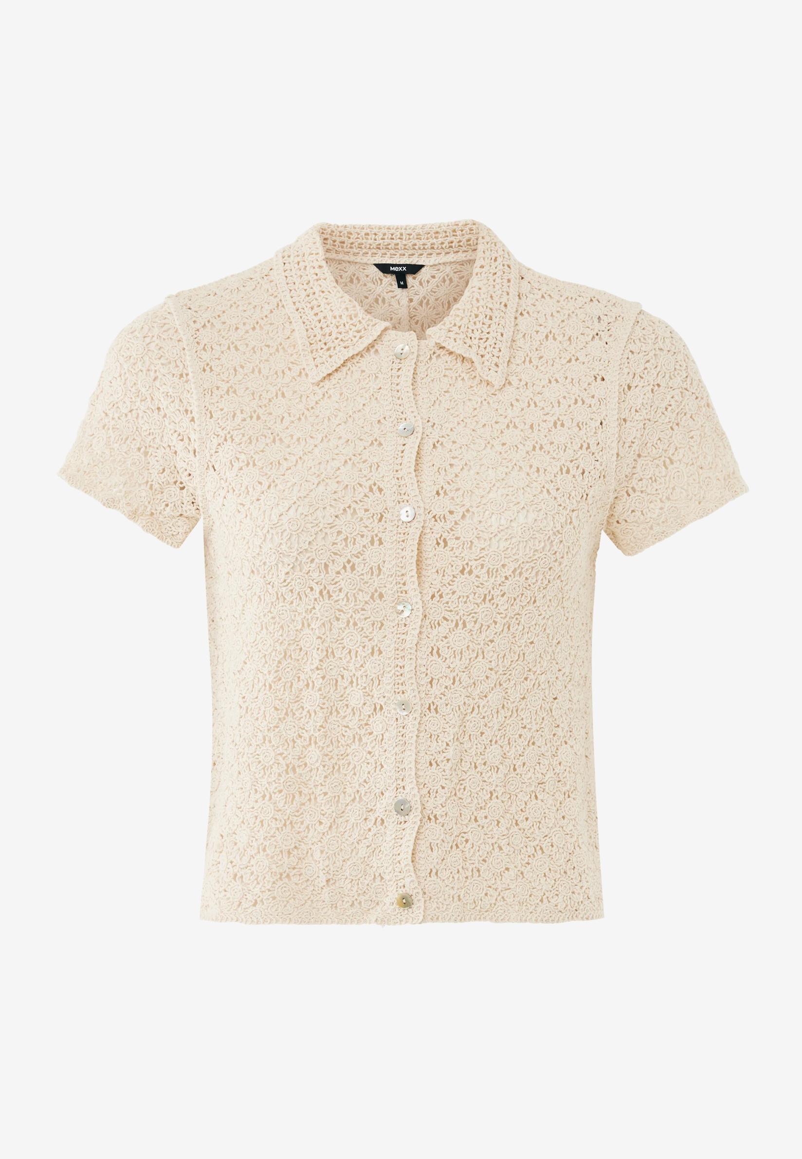 Mexx Ženska bluza MF007702261W, Kratki rukav, Bež