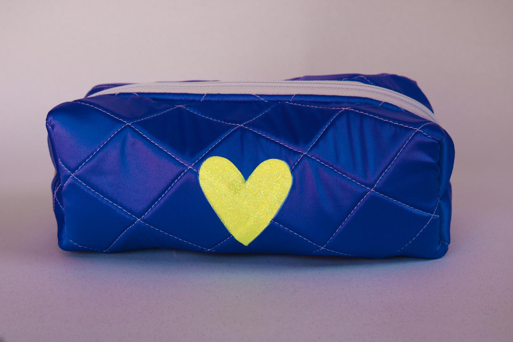 MFQ Luxury Saten Ženski neseser, Plavi