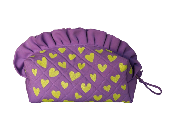 MFQ Heart Ruffle Ženski neseser, S, Ljubičasti