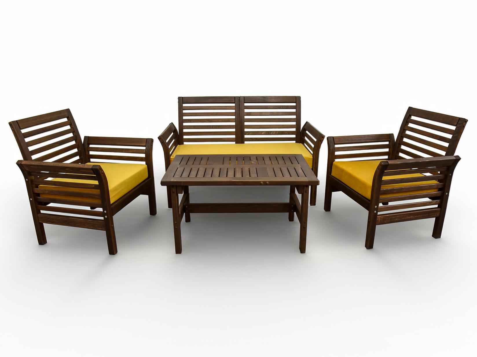 Magic wood Baštenski set sto i stolice Calipso, Orah