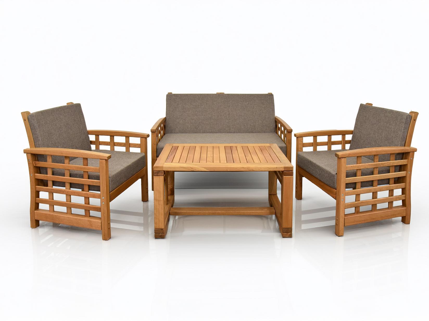 Magic wood Baštenski set sto i stolice Višnja, Hrast