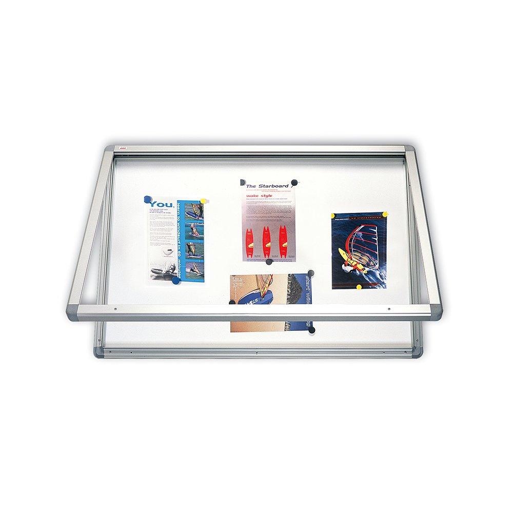 Selected image for 2x3 Oglasna tabla bela magnetna sa vratima i inbus ključem GS11510 150x100cm
