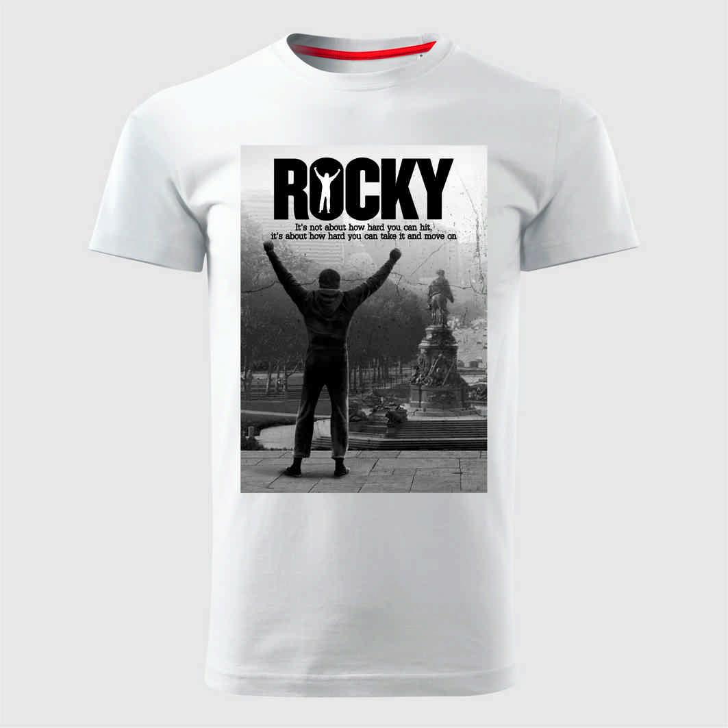 MAJICE BRE Muška majica ROCKY 13 bela