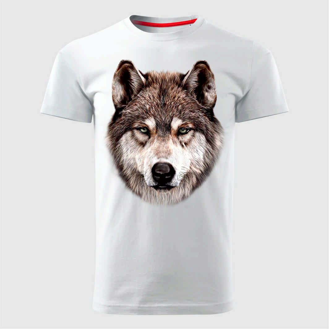 MAJICE BRE Muška majica WOLF 16 bela