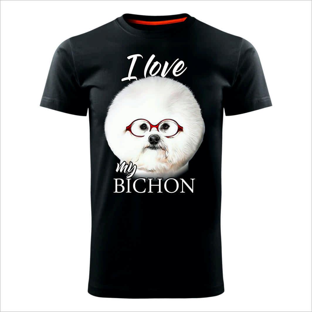 MAJICE BRE Muška majica BICHON crna