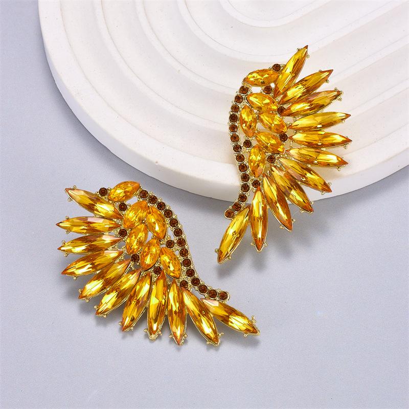 Marvel Co Ženske minđuše sa cirkonima, Zlatne boje