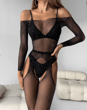 Mara lingerie Ženski sexy komplet Starlight, Crni