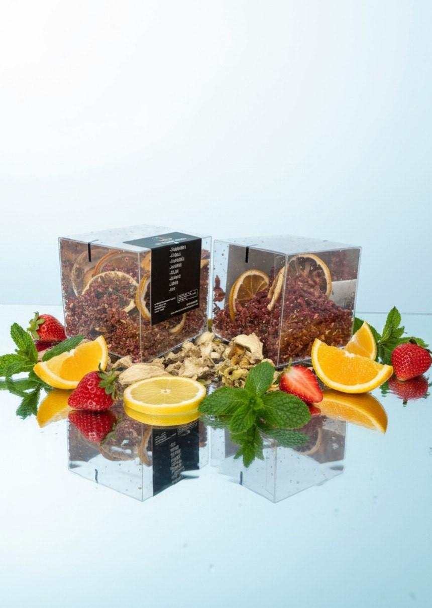 Smoothie & Tea Čaj Anti-age Detox Fit, 100 gr + Komadi dehidrirane narandže i limuna, 35 gr