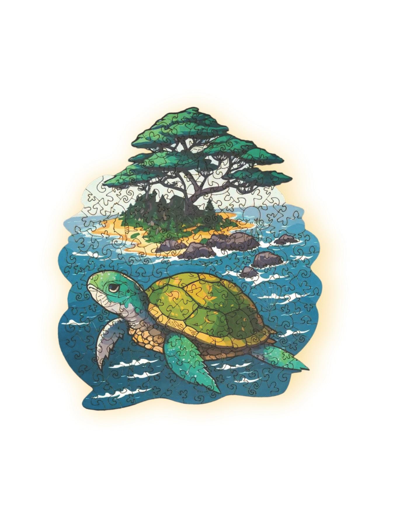 Wood magic Morska kornjača Slagalica od drveta, 170 delova