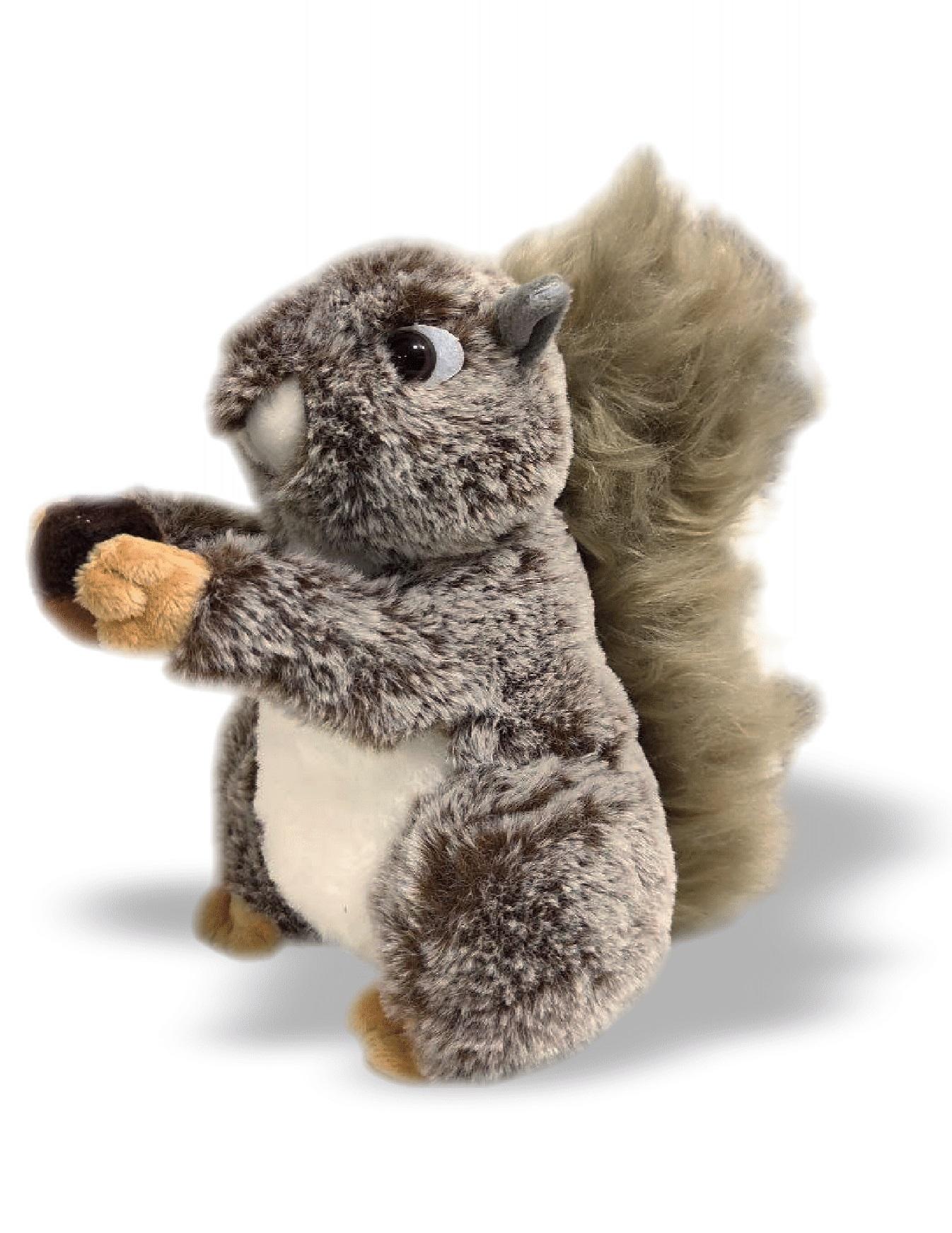 Mimis Plišana igračka Veverica sa orahom, Siva