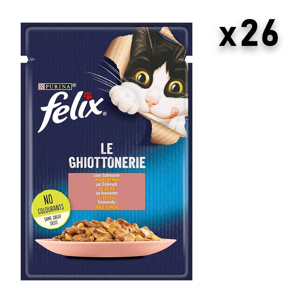 Felix Sos za mačke, Losos, 26x85g