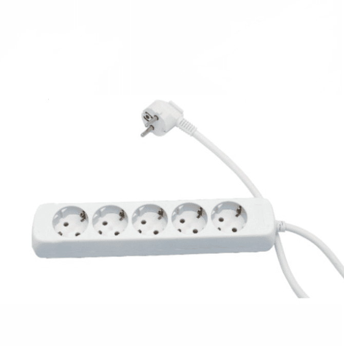 MITEA ELECTRIC Prenosna nerastavna petostruka priključnica ME-PKL5-1.5M DZ 16A 250V 3680W 3x1.0mm2