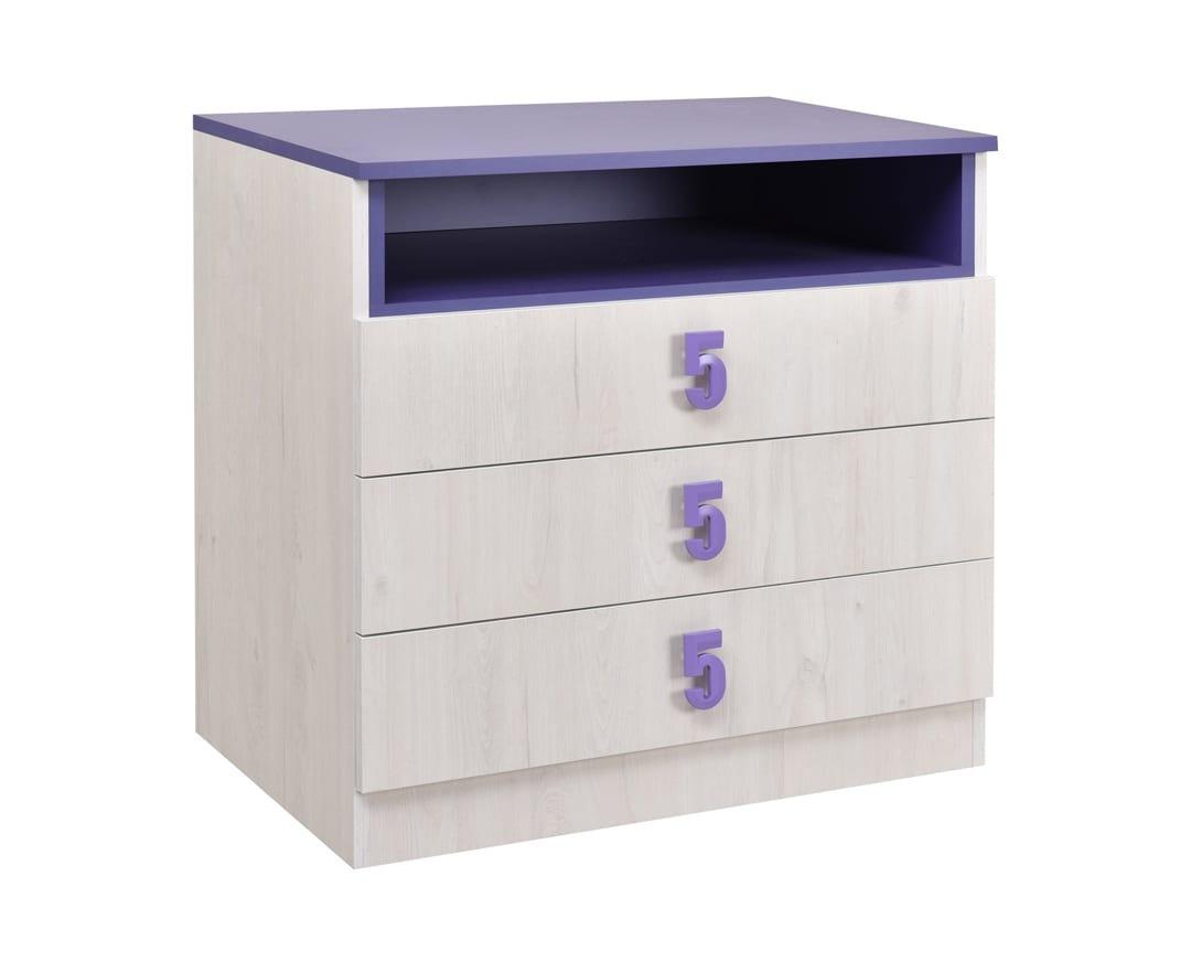 MATIS NUMERO Komoda 3F Niša, Ljubičasta