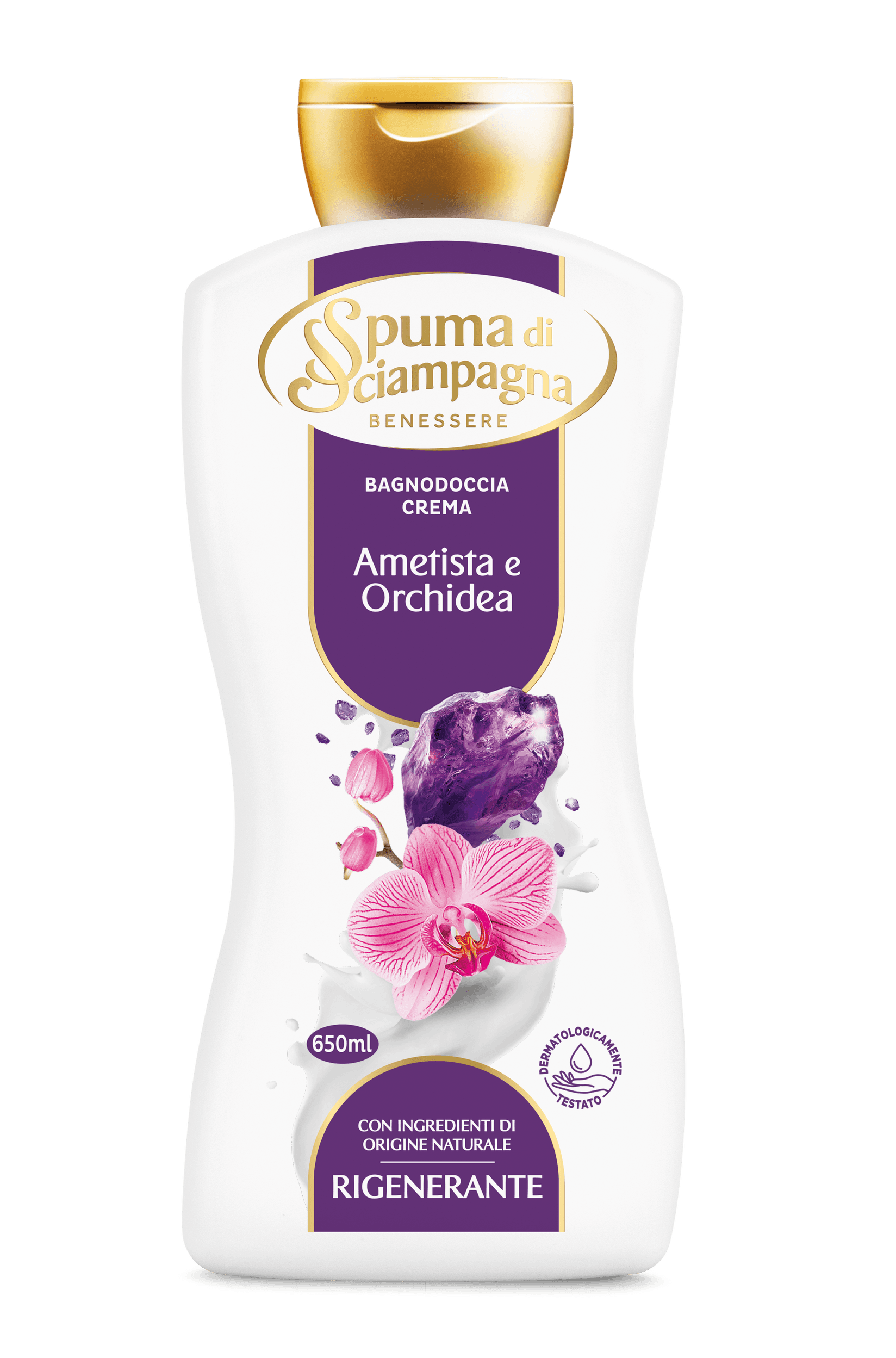 Spuma di Sciampagna Krema za tuširanje, Ametist i Orhideja, 650ml