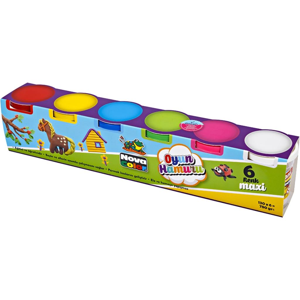 Nova Color Plastelin, 6 boja, 130 g