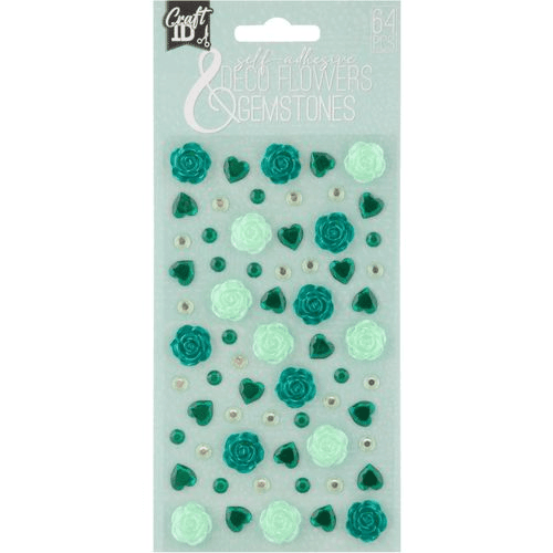 Craft Sensation Cveće stikeri, Zeleni