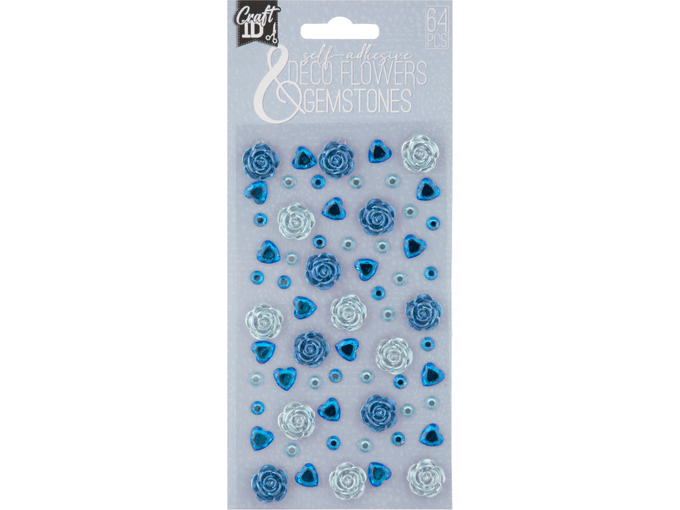 Craft Sensation Cveće stikeri, Plavi