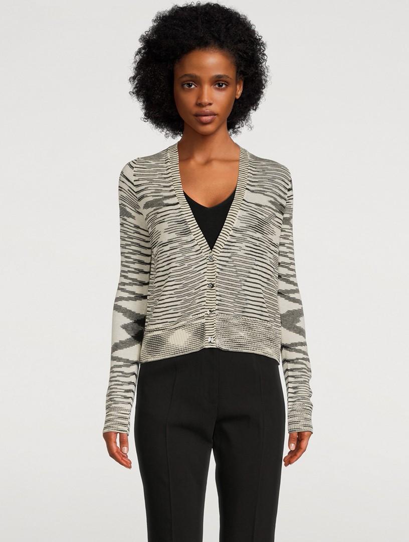 Missoni Ženski kardigan DS22SM03BK011B-F0009, Crno-Beli
