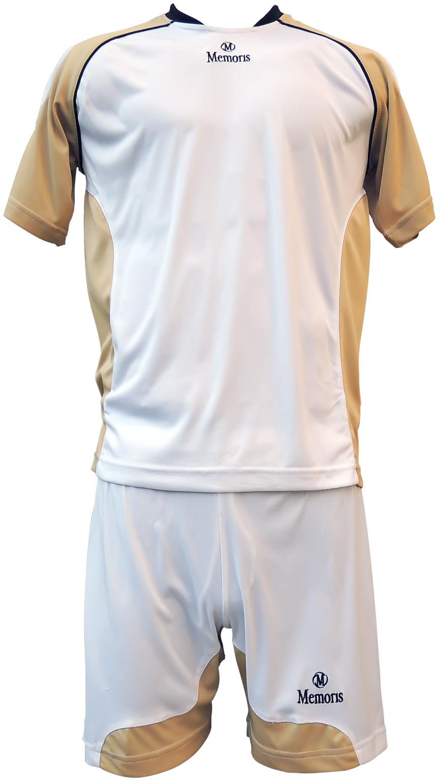 Memoris Fudbalski komplet dres za muškarce, Zlatno-beli