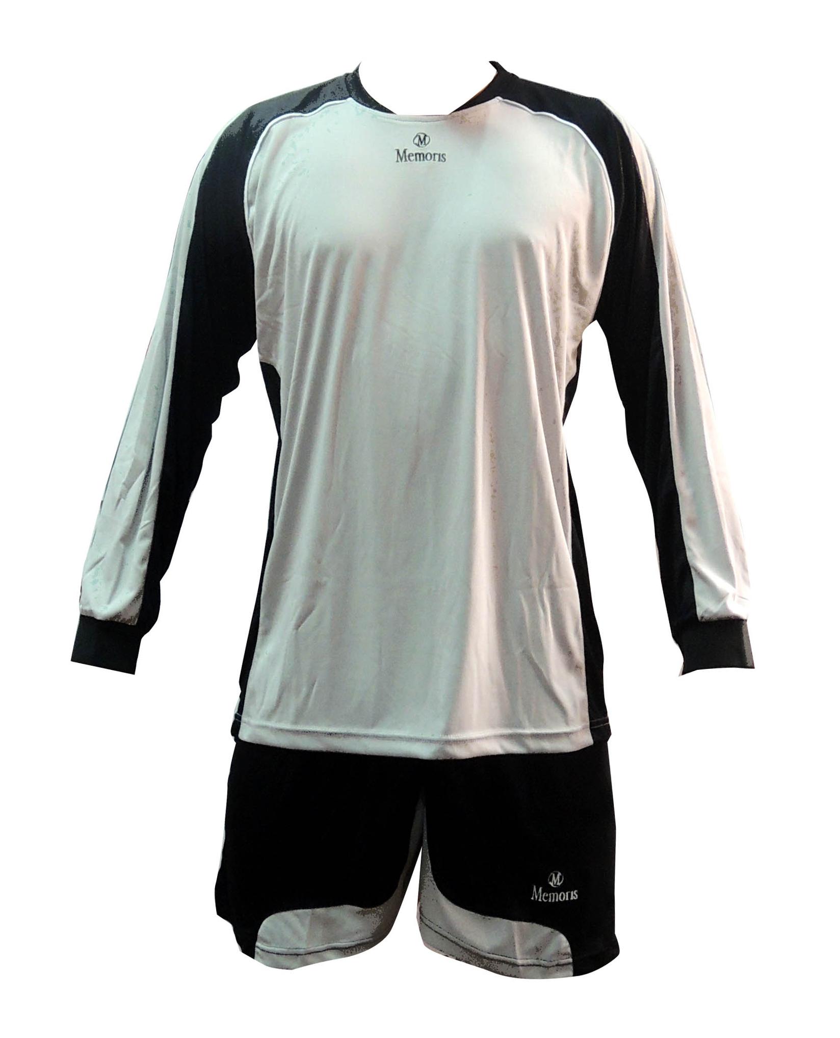 Memoris Fudbalski komplet dres za muškarce, Sivo-crni