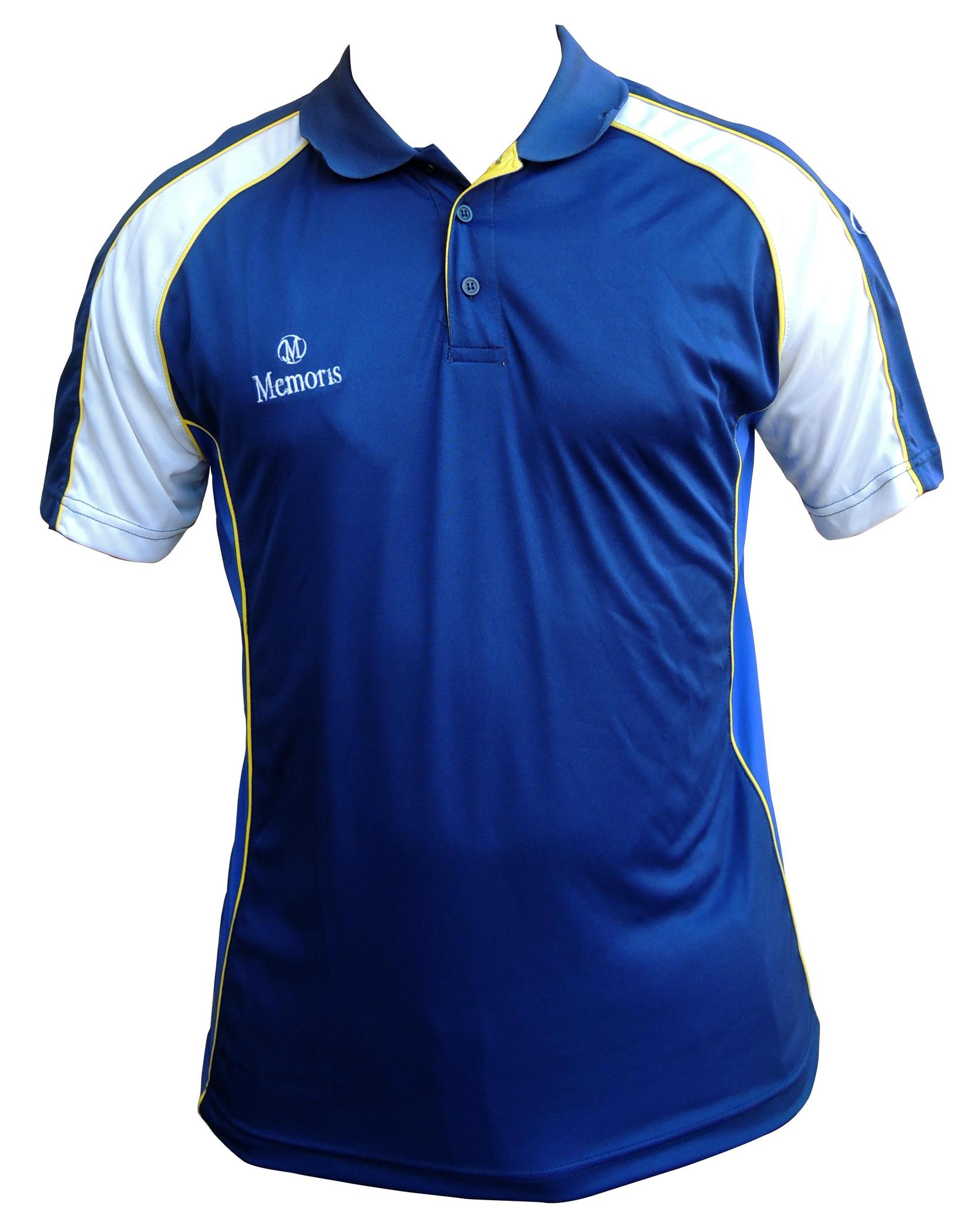 Memoris Muška polo majica, Plavo-bela