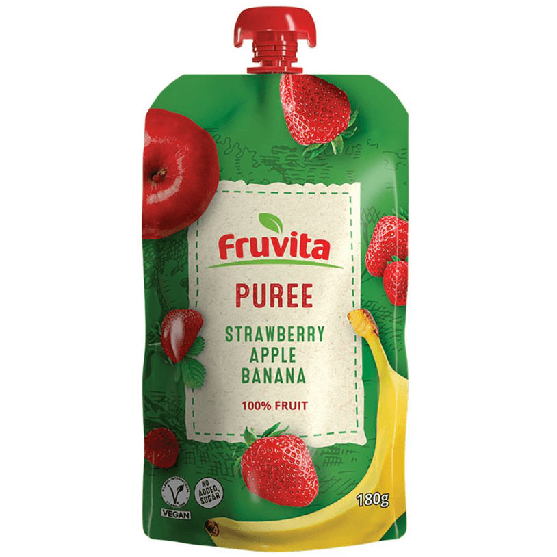 Fruvita Voćni pire Jagoda, jabuka i banana, 180g