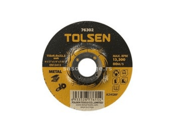 TOLSEN Rezna ploča za metal, Ispupčena, 230 x 6 x 22.2mm