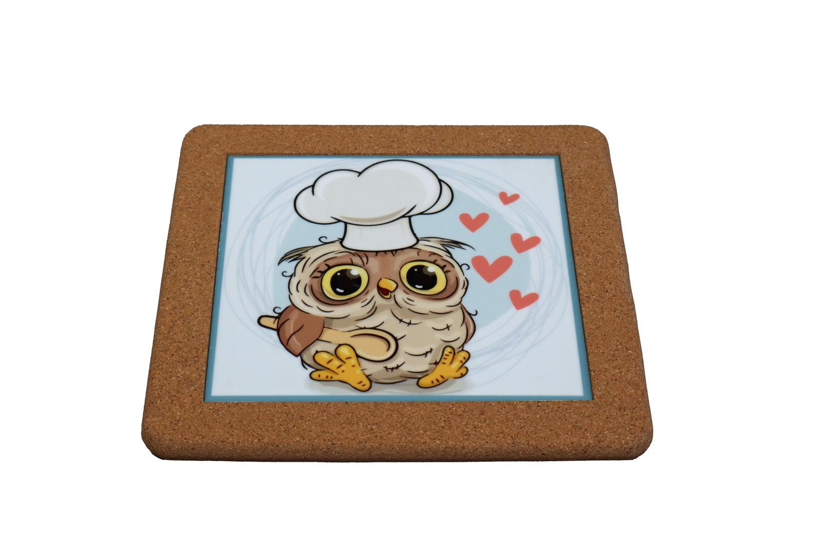 Sigma Podmetač Sova ROY-6879, 20x20cm, Braon