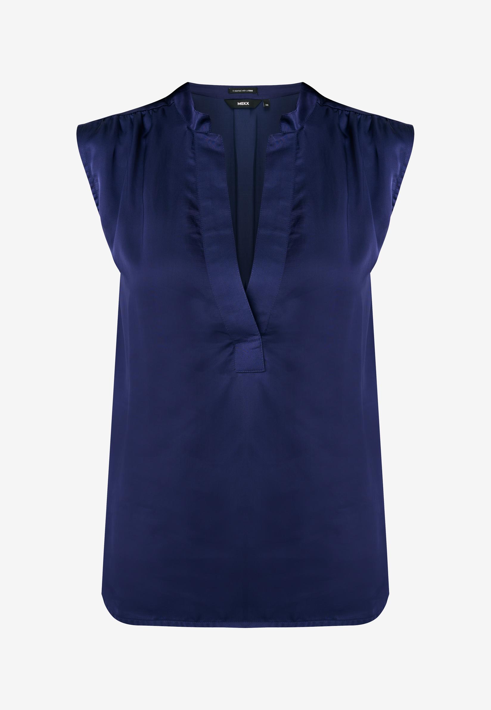 MEXX Ženska satenska bluza, Teget