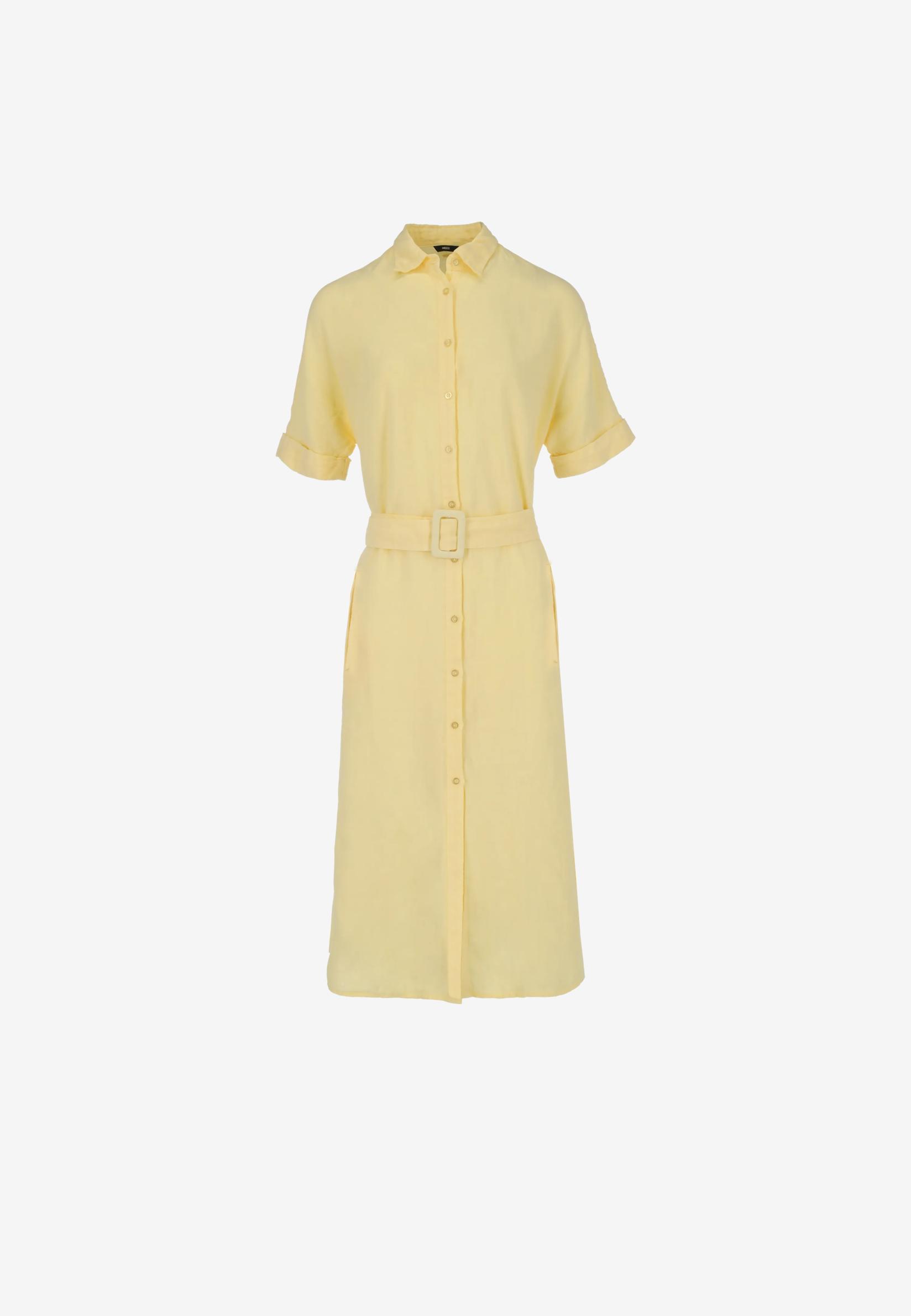 Mexx Ženska haljina MF006301761W, Midi, Žuta