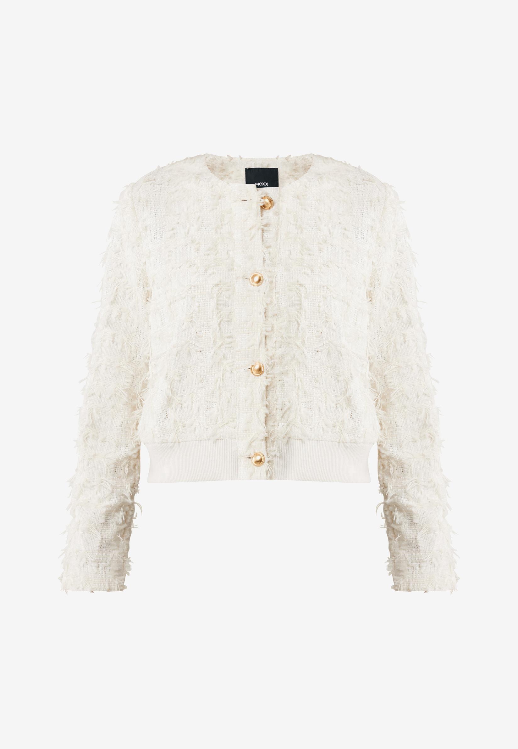 MEXX Ženska kratka jakna Bomber, Bela