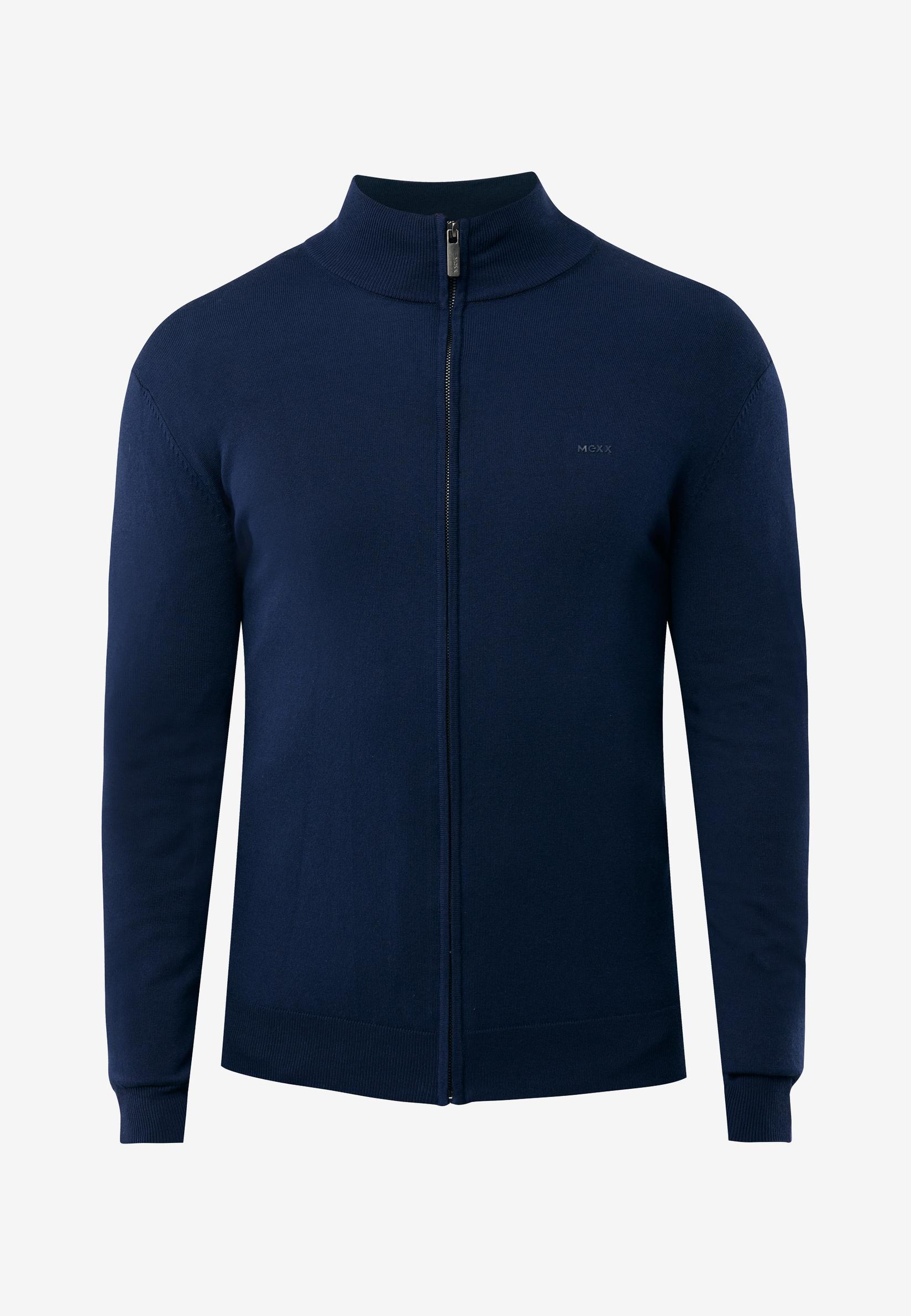 Mexx Muški džemper Hermon MF006604453M, Zip kragna, Teget