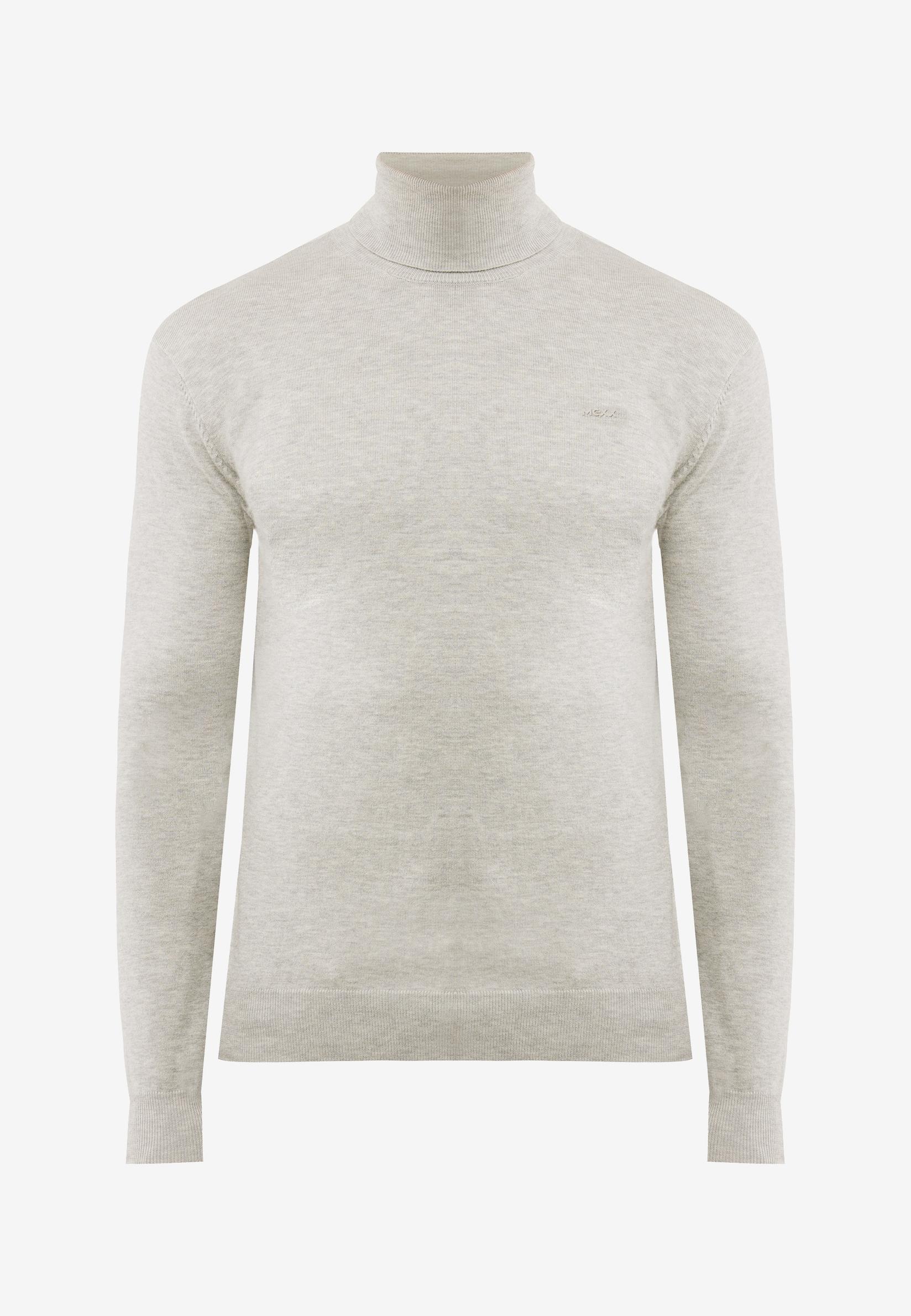 Mexx Muški džemper Meru MF006604653M, Rolka, Svetlosivi
