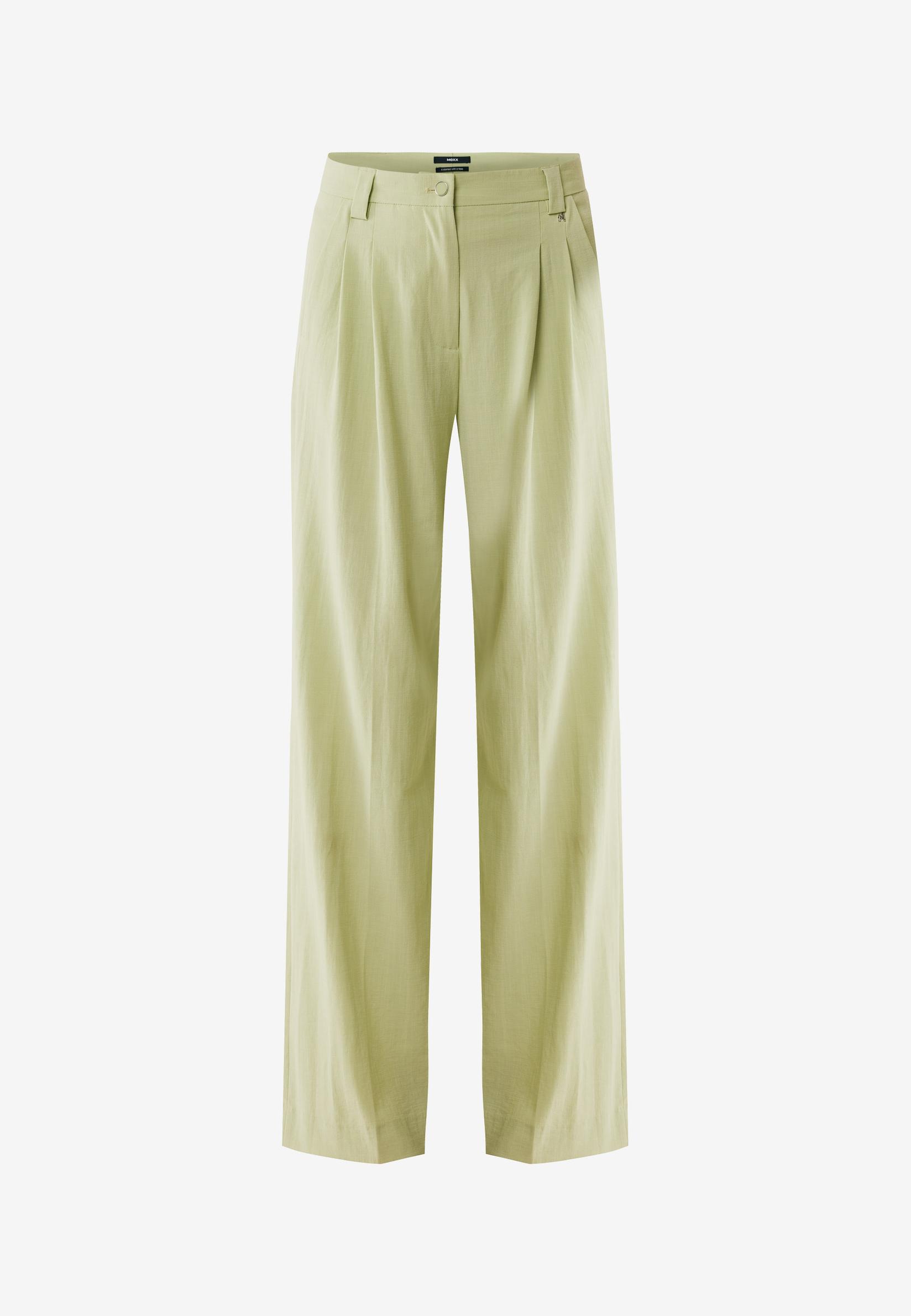 Mexx Ženske pantalone Wide, Zelene