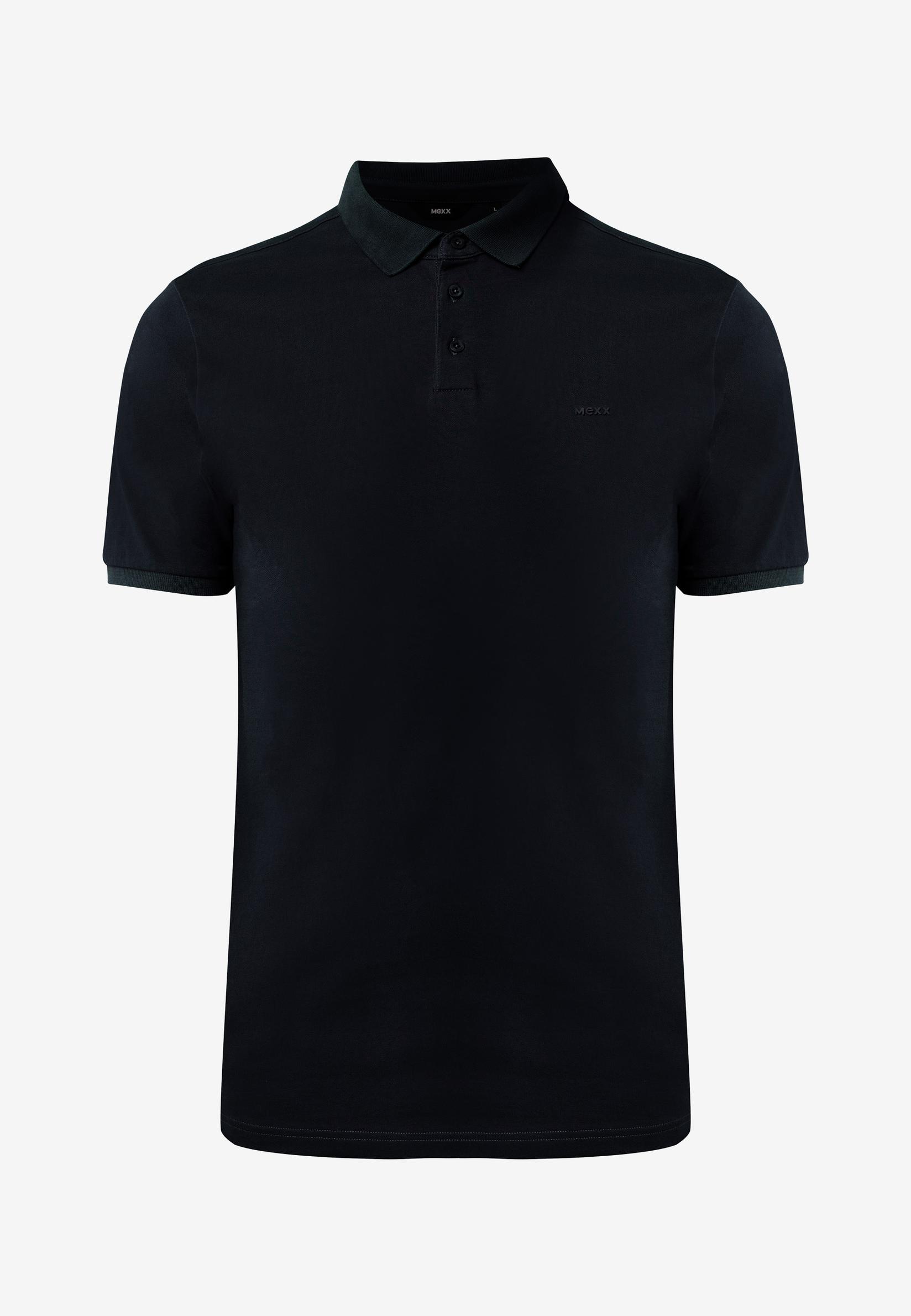 Mexx Muška majica Frank TU1402036M, Polo kragna, Crna