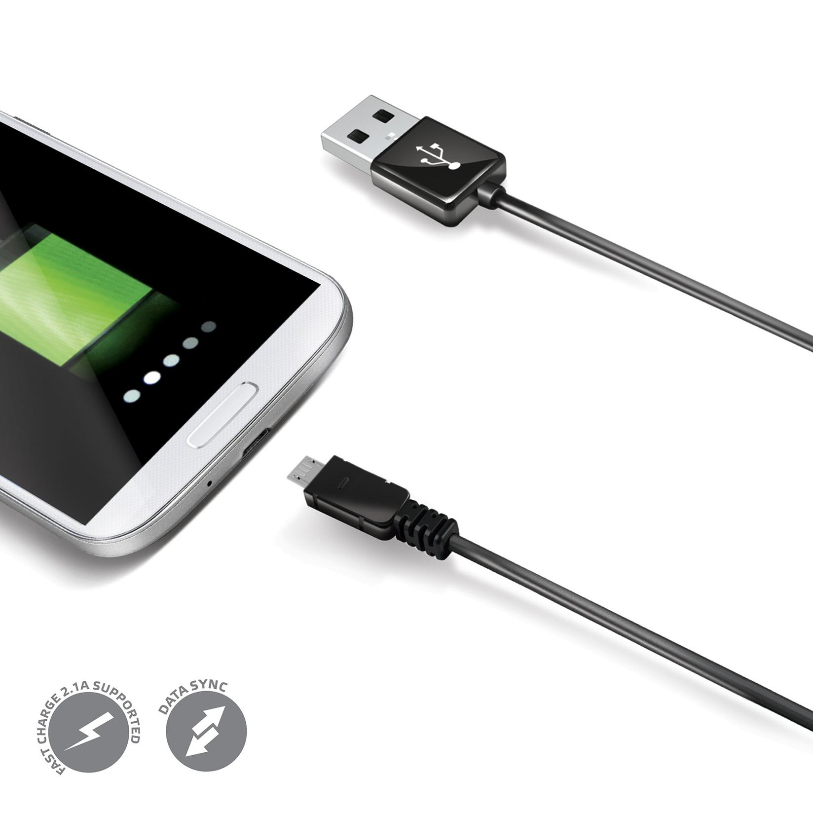 Selected image for CELLY Kabl MicroUSB 2.1A crni