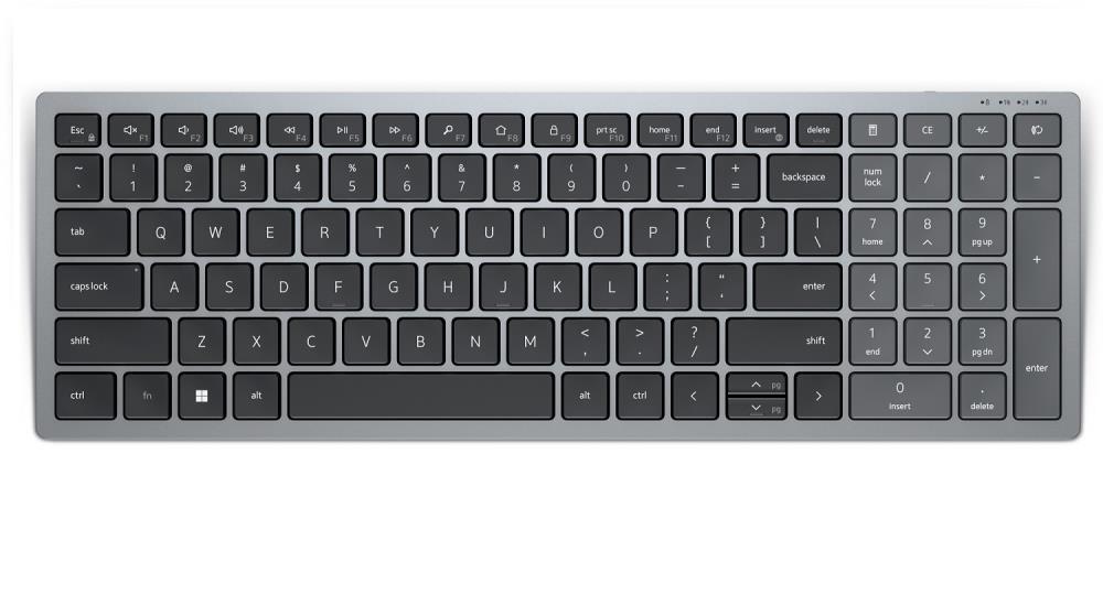 DELL Tastatura KB740 Compact Multi-Device US siva