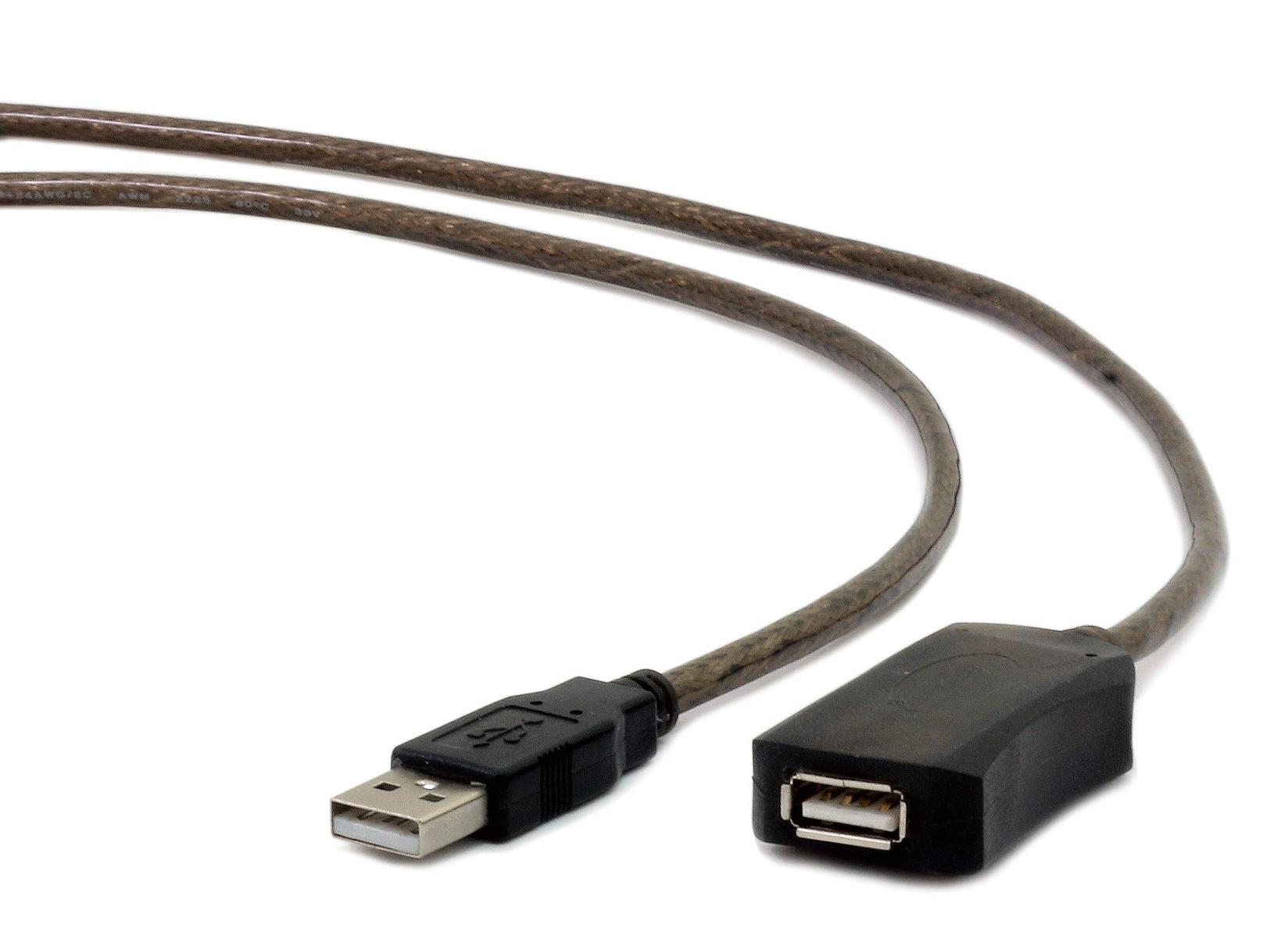 Gembird A/USB A M/F 5m USB 2.0 kabl Crno