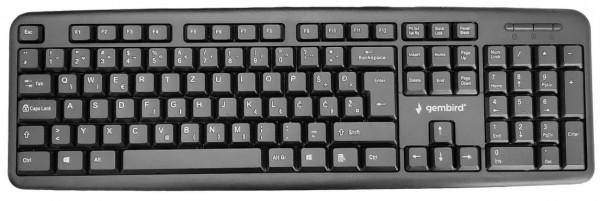 GEMBIRD Tastatura KB-U-103-YU SRB (YU) crna