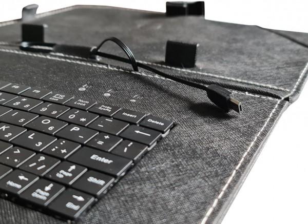 Selected image for GEMBIRD Tastatura za 10 Tablet PC sa futrolom, sa micro USB konektorom TA-PCK10-BLACK US