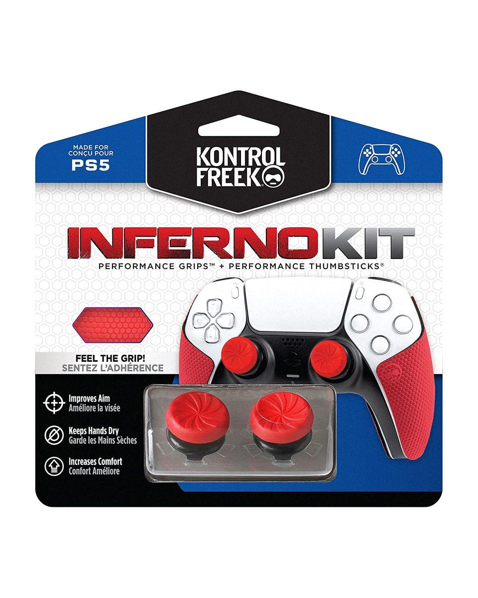 Selected image for KONTROLFREEK Kapice i obloga za Gamepad Inferno Kit Playstation 5 crvene