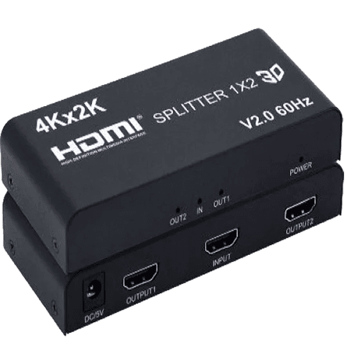 LINKOM HDMI Spliter 1x2 2.0V (4K @ 60Hz) crni