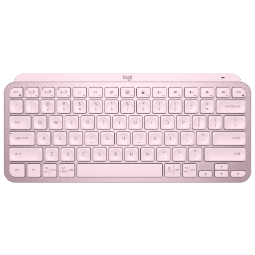 Selected image for Logitech MX Keys Mini Illuminated Bežična tastatura, Pozadinsko osvetljenje, Roze