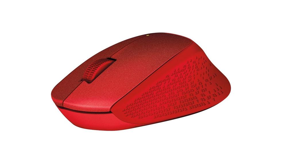LOGITECH Bežični miš silent M330 crveni